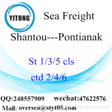 Porto de Shenzhen LCL consolidação de Pontianak